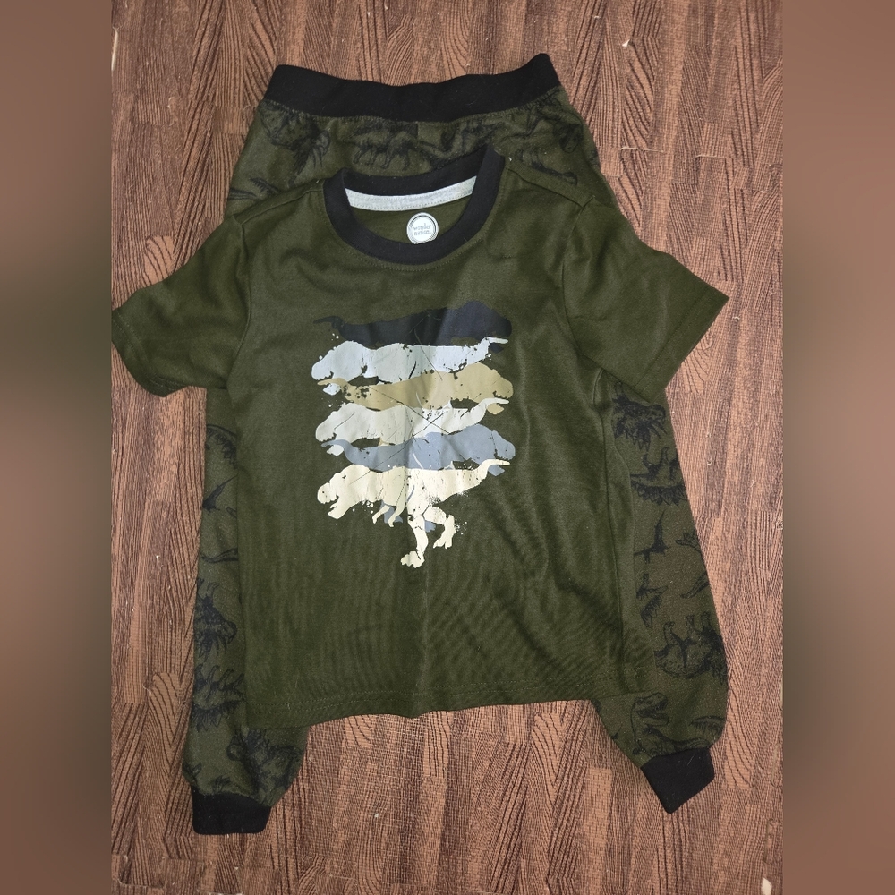 3/$15 - Wonder Nation Dino Camo PJ Set
